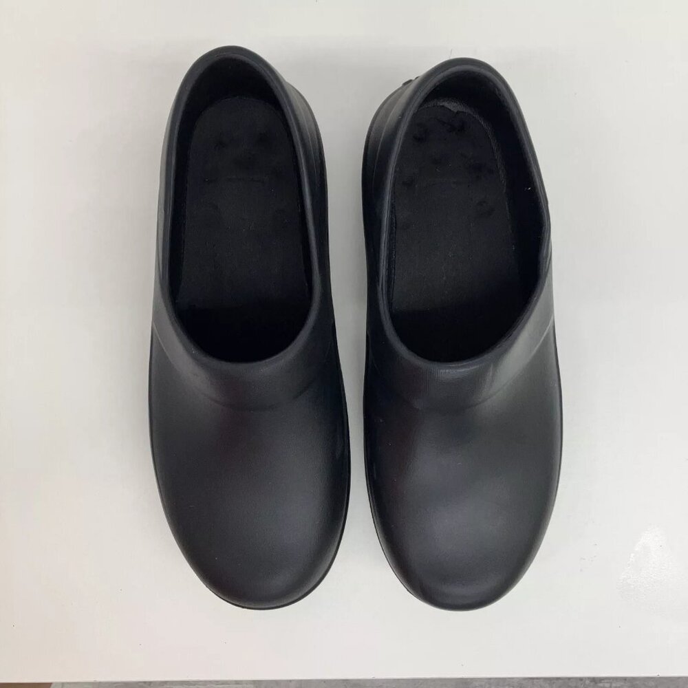 Crocs Neria Womens Slip On Shoes Size 9 Black Enclosed Heel Missing Insoles Work